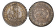 1082400 AUSTRIA. Leopold. 1632 AR Thaler. PCGS MS64.  Hall. LEOPOLDVS · D: G: ARCHIDVX · AVSTRIÆ. Crowned 1/2-length figure right with scepter and sword / DVX · BVRGVND: — COMES · TIROLIS. Crowned arms within Order chain. KM 629.2; Voglhuber 183/4...
