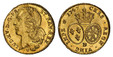 1084738 FRANCE. Louis XV. (King, 1742-1774). 1747-BB AV 2 Louis d'Or. NGC MS63.  By Joseph-Charles Röettiers. Strasbourg. Edge: Corded. LVD. XV. D. G. FR. ET NAV. REX. Head with headband left / CHRS.REGN.VINC.IMPER.(date). Crown above arms of Fran...