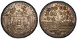 1083769 GERMAN STATES. Eichstatt. 1790 W AR 2 Thaler. PCGS MS64.  55.94gm. CAPITULUM EYSTETTENSE - REGNANS SEDE VACANTE, below: 17.V EINE FEINE MARK. Saints above vacant throne / EX UNO OMNIS NOSTRA SALUS, below: WILIBALDS-BURG. in band. Tree with...
