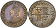 1084077 GREAT BRITAIN. England. Elizabeth I. (Queen, 1558-1603). (1560-61)-(star) AR Milled Shilling. PCGS AU50.  London mint. Crowned and mantled bust left, wearing ruffled collar / Long cross fleuree over square-topped shield of arms. SCBC-2592;...