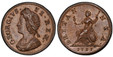 1084524 GREAT BRITAIN. George II. (King, 1727-1760). 1731 CU Farthing. PCGS MS64BN (Brown).  GEORGIVS · - II · REX ·. Laureate bust left / BRITAN - NIA ·. Brittania seated left. KM 572; SCBC-3720.
Includes old auction ticket.

Please use this link...