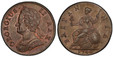 1084516 GREAT BRITAIN. George II. (King, 1727-1760). 1740 CU Halfpenny. PCGS MS64BN (Brown).  GEORGIUS · - II · REX ·. Older laureate head left / BRITAN - NIA ·. Brittania seated left. KM 579.1; SCBC-3718.

Please use this link to verify the PCGS ...