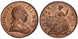 1084529 GREAT BRITAIN. George III. (King, 1760-1820). 1773 CU Halfpenny. PCGS MS64RB (Red Brown).  GEORGIVS · - III · REX ·. Laureate bust right / BRITAN - NIA ·. Brittania seated left. KM 601; SCBC-3774.

Much mint luster remains.

Please use thi...