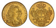 1084394 PORTUGAL. Maria I and Pedro III. 1780 AV 4 Escudos, Peca. NGC MS63.  Lisbon. MARIA I ET PETRUS III... Conjoinded laureate bust right / Crowned arms in cartouche. KM 271; Gomez MP27.06.

Currently one of just two of the finest known at NGC ...
