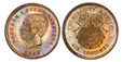 1085513 CAMBODIA. Norodom I. (King, 1860-1904). 1860 AE 10 Centimes. PCGS PR65RB (Red-Brown).  By C. Wurden. Bare head, left, and signed, C. WURDEN below truncation / Round shield of arms, denomination below. KM-X-M3 (Bruce M3); Lecompte 21.

Plea...