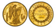 1085560 FRANCE. 1886-A AV 100 Francs. PCGS MS64.  Paris. Edge: DIEU PROTEGE LA FRANCE. 35mm. 32.258gm. Standing Genius writing the Constitution, rooster on right, fasces on left / Denomination above date within circular wreath. KM 832; F-552; Gad....