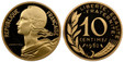 1084869 FRANCE. 1962 AV Piéfort 10 Centimes. NGC PR66UCAM (Ultra Cameo).  By Lagriffoul. 20mm. 13gm. RÉPUBLIQUE FRANÇAISE. Bust of Marianne, left / Denomination and date above branches. KM P346 (cf. KM 929); GEM-46.P3; G.293P.

Mintage of just 20 ...