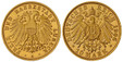 1085360 GERMAN STATES. Lubeck. 1906-A AV 10 Mark. NGC PR68 Cameo.  Berlin. Edge: ~ * ~. Double imperial eagle with divided shield on breast / Crowned imperial eagle, shield on breast. KM 214. Proof; Jaeger 228.

The finest known at NGC as of Novem...