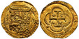 1085843 SPAIN. Philip II. (1556-98) ND-T (M) AV 2 Escudos. NGC MS63.  Toledo. 6.71gm. Crowned shield of arms, annulet over T and M in circle to left, denomination to right / Jerusalem cross within a quatre-foiled shield.

Currently the finest know...