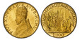 1083550 VATICAN CITY. Pius XII. (Pontiff, 1939-1958). MCML (1950) AV 100 Lire. PCGS MS66.  5.21gm. Crowned bust left / Opening of the Holy Year Door. KM 48; Friedberg 289; Pagani 716; Bolzano Vatican 39; Gigante 108; Montenegro 519; Berman 3399; S...