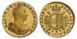 1085645 AUSTRIAN NETHERLANDS. Maria Theresa. 1753-(lion) R AV Souverain d'Or. NGC AU58.  By Jacques Roëttiers. Bruges. 5.56gm. MAR · TH · D: G · R · IMP · G · HUN · BOH · R ·. Bust with décolletage right / Crowned arms. KM 17; Delmonte 571; VH 810...