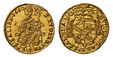 1085329 AUSTRIAN STATES. Salzburg. Guidobald of Thun und Hohenstein. (Archbishop, 1654-1668). 1660 AV 1/4 Ducat. NGC MS62.  .875gm. GVIDOB…. Shield of arms below a "Cappello Romano" (Cappello Saturno) or Roman hat with tasselated strings to either...