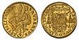 1085337 AUSTRIAN STATES. Salzburg. Leopold Anton Eleutherius of Firmian. (Archibishop, 1727-1744). 1740 AV 1/4 Ducat. NGC MS63.  .875gm. LEOPOLDUS ... Cardinals' hat above shield / St. Rupert above value within oval circle. KM 330; Fr.-851; Probsz...