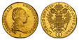 1080034 AUSTRIA. Joseph II. 1786-A AV 2 Ducats. NGC MS63.  Vienna. 6.98gm. IOSEPH · II · D · G · R · I · S · A · GERM · HV · BO · REX ·. Laureate bust right / ARCH · AVST · D · BVRG · LOTH · M · D · HET ·. Crowned imperial double eagle, value enci...