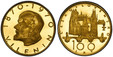 1085053 CZECHOSLOVAKIA. Socialist Republic. (1953-1989). 1970 AV Medallic Ducat. PCGS PR68DCAM (Deep Cameo).  Kremnitz. Edge: Reeded. 3.51gm. 1870 - 1970// V.I.LENIN. Portrait of Vladimir Ilyich Ulyanov "Lenin" facing left / CESKOSLOVENSKO// 100/ ...