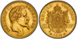 1085885 FRANCE. Napoleon III. (Emperor, 1842-1870). 1869-BB AV 100 Francs. PCGS MS63.  Strasbourg. Edge: DIEU PROTEGE LA FRANCE. 32.25gm. NAPOLEON III EMPEREUR. Laureate head right / EMPIRE FRANCAIS. Crowned and mantled arms divide denomination. K...