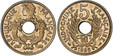 1085658 FRENCH INDO-CHINA. 1925-(a) Copper-Nickel 5 Cents. PCGS MS65.  By A. Patey. Paris. 24mm. 5.2gm. Cornucopias flank center hole, laureate head left above / Center hole within wreath divides denomination, date below. KM 18; Lecompte, Indochin...