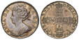 1080629 GREAT BRITAIN. England. Anne. (Queen, 1702-1714). 1703 AR Shilling. NGC MS63.  ANNA · DEI · - GRATIA ·. Second bust (short ties), VIGO below / MAG - BR · FRA - ET · HIB - REG ·. Crowned shield in cruciform. KM 517.1; SCBC-3586; ESC-1388 (P...
