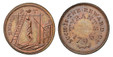 1086035 GREAT BRITAIN. Middlesex, Spence's. 1796 CU Farthing Token. NGC MS65BN (Brown).  Edge: Diagonal milled \\\\. END OF P (eye) T. Man hanging from gibbet / SUCH IS THE REWARD OF/ TYRANTS. Legend. D&H 1111.

Please use this link to verify the ...