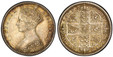 1085352 GREAT BRITAIN. Victoria. (Queen, 1837-1901). 1849 AR Gothic Florin, Two Shillings. PCGS MS63.  VICTORIA REGINA. Crowned bust left / Crowned shields of England, Scotland and Ireland in cross formation with flowers at corners. KM 745; SCBC-3...