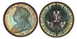 1086698 GREAT BRITAIN. Victoria. (Queen, 1837-1901). 1893 AR Florin, Two Shillings. PCGS PR66.  Edge: Reeded. VICTORIA · DEI · GRA · BRITT · REGINA · FID · DEF · IND · IMP ·. Mature draped bust left / Crowned shields of England, Scotland and Irela...