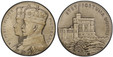 1086000 GREAT BRITAIN. George V. (King, 1910-1936). 1935 AR Medal. PCGS SP64 Matte.  By P. Metcalfe. London Mint. Edge: Plain. 57mm. 92gm. VI MAII MCMX MCMXXXV. Conjoined crowned busts of the King and Queen Mary left / STET FORTUNA DOMUS (Let fort...