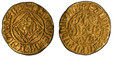 1086614 SCOTLAND. James I. (King, 1406-1437). (1406-1437) ND AV Half-Demy. PCGS XF45.  Edinburgh. 1.57gm. IACOBVS DEI GRACIA (plumes) R(EX). Crown above rampant lion within lozenge; double saltire between D and I of DEI / +SALVVM FAC POPVLVM TVVM....