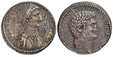 1086303 ROMAN PROVINCIAL. SYRIA, Seleucis and Pieria. Antioch. Cleopatra VII & Marc Antony. Struck circa 36 BC. AR Tetradrachm. NGC AU (About Uncirculated) Strike 5/5 Surface 3/5.  Antioch(?). 15.25gm. Diademed and draped bust of Cleopatra, right ...