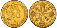 1084927 FRANCE. Louis XIV. 1649-B AV Louis d'Or. PCGS AU58.  Rouen. 6.72gm. Head with long curl / Cross of double LL back to back; a lis in each angle and mintmark at cetner. KM 157; Fr.-418; G.-245.

Please use this link to verify the PCGS certif...