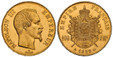 1084855 FRANCE. Napoleon III. (Emperor, 1842-1870). 1858-A AV 100 Francs. NGC MS63.  Paris. 35mm. 32.23gm. NAPOLEON III EMPEREUR. Head right / EMPIRE FRANCAIS. Crowned and mantled arms divide denomination. KM 786.1; Fr.-569; Gad.-1135: F.-550.

Pl...