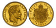 1084860 FRANCE. Napoleon III. (Emperor, 1842-1870). 1869-A AV 100 Francs. PCGS MS63.  Paris. Edge: DIEU PROTEGE LA FRANCE. NAPOLEON III EMPEREUR. Laureate head right / EMPIRE FRANCAIS. Crowned and mantled arms divide denomination. KM 802.1; Fr.-58...