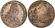 1085390 GERMAN STATES. Mecklenburg-Strelitz. Adolph Friedrich III. (Duke, 1708-1752). 1717 AR Thaler. PCGS MS61.  By Julius Christian Arensberg (Obv.) & Johann Friedrich Hilcken (Rev.). Lübeck. 29.17gm. Bust, right; signed below truncation / A DEO...