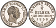 1086169 GERMAN STATES. Prussia. Friedrich Wilhelm IV. 1856 AR 1/2 Silber Groschen. PCGS PR67DCAM (Deep Cameo).  1.52mm. 1.11gm. FRIEDR. WILH. IV KOENIG V. PREUSSEN. Older head / 60 EINEN THALER above SCHEIDE MUNZE below,. 1/2 / SILBER / GROSCHEN /...