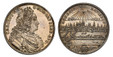 1085177 GERMAN STATES. Regensburg. Charles VI. (Holy Roman Emperor, 1711-1740). (circa 1740) (Johann Michael Federer, mintmaster) AR Thaler. NGC MS62.  By Christoph Daniel Oexlein. MON · REIP · – RATISBON ·. Radiant pyramid divides two clouds abov...