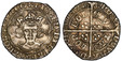 1086715 GREAT BRITAIN. England. Richard III. (King, 1483-1485). (1483-85)-(Halved Sun and Rose 1) AR Groat. PCGS AU55.  London mint. 2.77gm. Crowned facing portrait / Long cross with three-pellets in each angle, legends around in two circles. SCBC...
