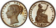 1084762 GREAT BRITAIN. Victoria. (Queen, 1837-1901). 1839 Bronzed Copper Farthing. PCGS PR64.  4.561gm. VICTORIA DEI GRATIA. Head left / BRITANNIAR: REG: FID: DEF:. Britannia seated right. KM 725a. Proof, rare; SCBC-3950; Peck 1556.

Struck in méd...