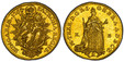 1086667 HUNGARY. Maria Theresia. 1765-KB KB/KD AV 2 Ducats. PCGS MS61.  Kormoczbanya. 6.95gm. M · THER · D: G · R · I · -  G · H · B · R · A · A · D · B · C · T ·. The Empress standing with orb and scepter / PATRONA · REGNI · - HUNGARIÆ · date. Ra...