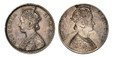 1086005 INDIA-BRITISH. Victoria. (Queen, 1837-1901). (1862-1876) ND AR Rupee. NGC AU50 Mint Error.  VICTORIA QUEEN. Crowned bust left / (Value and date within wreath). cf. KM 473.1.

Reverse brockage

Please use this link to verify the NGC certifi...