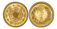 1086200 JAPAN. Yoshihito. (Emperor Taisho, 1912-1926). 1916 (Taisho 5) AV 20 Yen. PCGS MS66+.  Sunburst within mirror, 3 legends separated by cherry blossoms, date on bottom / Value and denomination within wreath, chrysanthemum on top. Y 40.2; JND...