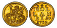 1085191 NETHERLANDS. Holland. 1739 AV Duit of 2 Ducats Weight. PCGS MS62.  Standing lion holding spear within closed "Dutch" garden / HOL/LAN/DIA ·. Inscription above date. KM 80b; Delmonte 821; PW-Ho84.2.
Ex Coenen / J. Young Collection (Heritage...