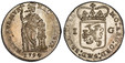 1085788 NETHERLANDS. Utrecht. 1794 AR Gulden. PCGS MS63.  Edge: Reeded. 10.57gm. MO : ARG : ORD : FOED : ... Crowned arms of Utrecht divide value / HANCTVEMVR HAC NITIMVR. Standing figure leaning on column with cap on pole, date below. KM 102.3; D...