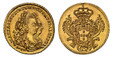 1086488 PORTUGAL. Maria I and Pedro III. 1780 AV 1/2 Escudo, 800 Reis. NGC MS63.  Lisbon. MARIA · I · ET · PETRUS III · ... Coinjoined busts right / Crowned arms in cartouche. KM 269; Fr.-110.

Please use this link to verify the NGC certification ...