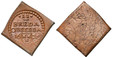 1085773 SPANISH NETHERLANDS. Brabant. 1625 CU Uniface Klippe 2 Stuivers. NGC MS64BN (Brown).  4.09gm. • II •/ BREDA/ OBSESSA'. Denomination above legend; shield divides date below. CNM 2.09.11; vG 231; PW 2; Vanhoudt 680.

The city of Breda was be...