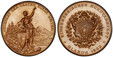 1085850 SWITZERLAND. Federal. 1892 Bronzed AE Shooting Medal. PCGS SP65.  By Huguenin. 42.20gm. (star) EIDGENÖSSISCHES SCHÜTZENFEST (star)/GLARUS 1892. Garnished coat-of-arms within wreath / GEDENKET DER THATEN EURER VÆTER!. Helvetia standing righ...