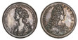 1084778 POLAND. James III & Clementina. (1719) AR Medal. NGC MS61.  By O. Hamerani. Edge: Plain. 49mm. 37.79gm. IACOBVS • III • D • G • M • B • F • ET • H • REX. Armored and draped bust, right / CLEMENTINA • MAGNAE • BRITANNIAE • ET • C • REG •. D...