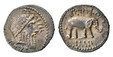 1086751 ROMAN IMPERATORIAL.  Metellus Pius Scipio. (Imperator, 47-46 BC). Struck circa 47-46 BC . AR Denarius. NGC MS✭ (Mint State ✭) Strike 5/5 Surface 5/5.  Military mint traveling with Scipio in Africa. 18mm. 3.75gm. Q. METEL PIVS. Laureate hea...