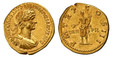 1083942 ROMAN IMPERIAL.  Hadrian. (Emperor, 117-138 AD). Struck 117-138 AD. AV Aureus. NGC Ch. XF (Choice Extremely Fine) Strike 5/5 Surface 4/5 Fine Style.  Rome. 7.41gm. Bust of Hadrian, laureate, cuirassed, right / GEN – PR. Genius representing...