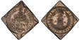 1085324 AUSTRIAN STATES. Salzburg. Wolfgang Dietrich of Raitenau. (Archbishop, 1587-1612). 1593 AR 2 Thaler Klippe. PCGS AU58.  58.51gm. St. Robert, seated facing, mitred and haloed, wearing habit and holding a crozier in his left hand and globe i...