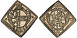 1085325 AUSTRIAN STATES. Salzburg. Wolfgang Dietrich of Raitenau. (Archbishop, 1587-1612). 1603 AR Klippe Rechenpfennig ("Counting Penny"). PCGS MS65.  2.87gm. Oval shield of arms / Oval shield of Salzburg arms. Probszt 905; Zöttl 1077 (Type 1).

...