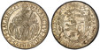 1085326 AUSTRIAN STATES. Salzburg. Paris von Lodron. (Archbishop, 1619-1653). 1623 AR Thaler. PCGS MS63.  28.11gm. Ornate oval shield below a cross and a cardinal's hat / Saint Ruppert sitting 3/4 left with crozier and saltbox. . KM 61; Dav.-3497;...